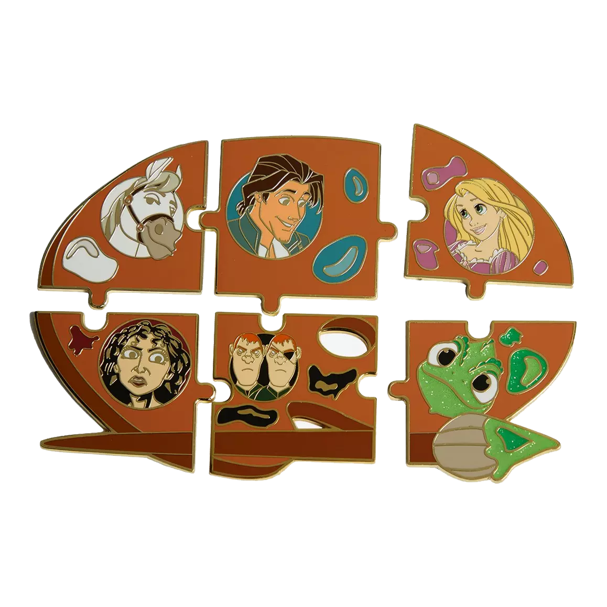 DISNEY TANGLED CHARACTER PAINT LOUNGEFLY MYSTERY PINS