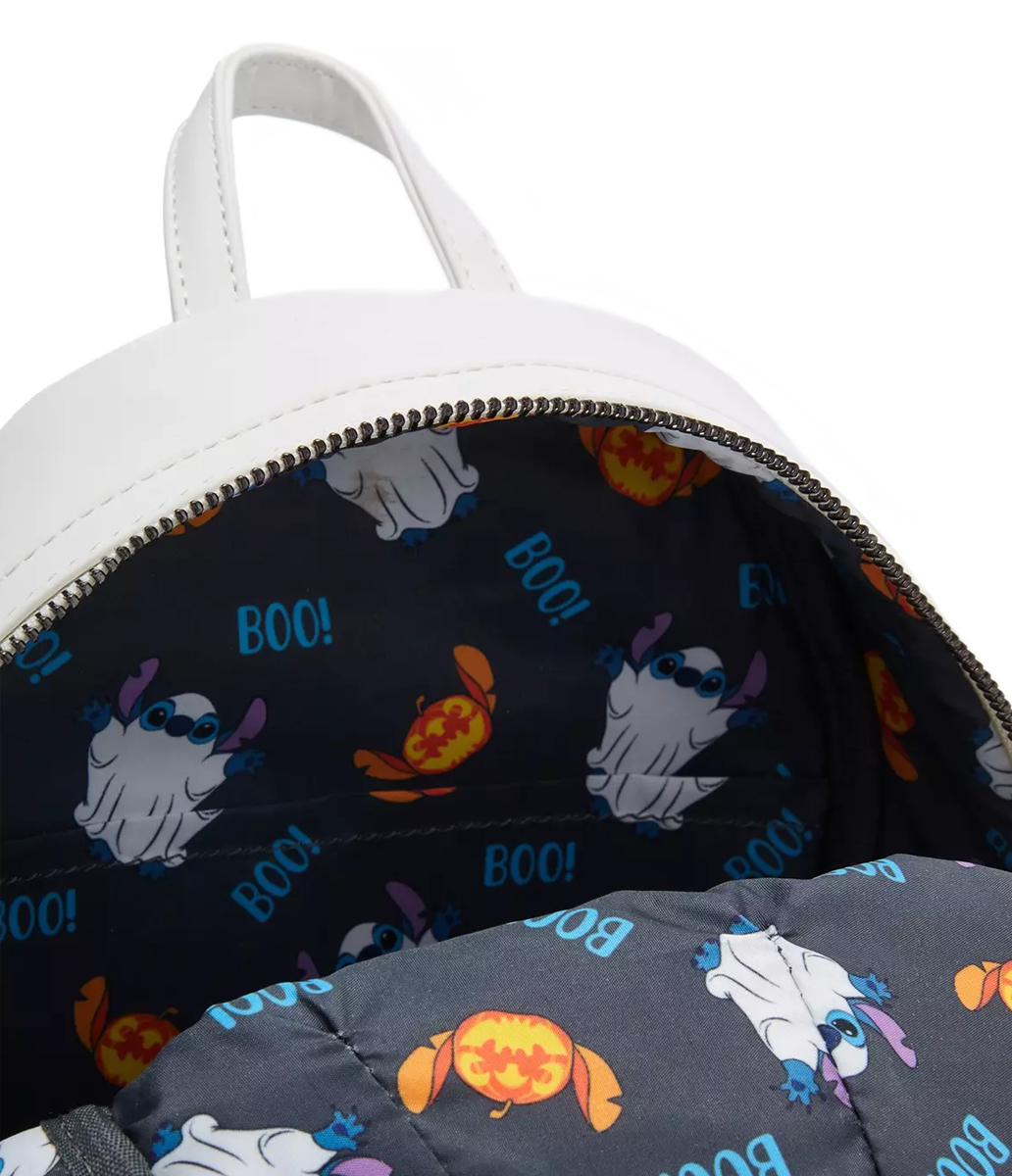 LILO & STITCH GHOST STITCH GLOW-IN-THE-DARK LOUNGEFLY MINI BACKPACK