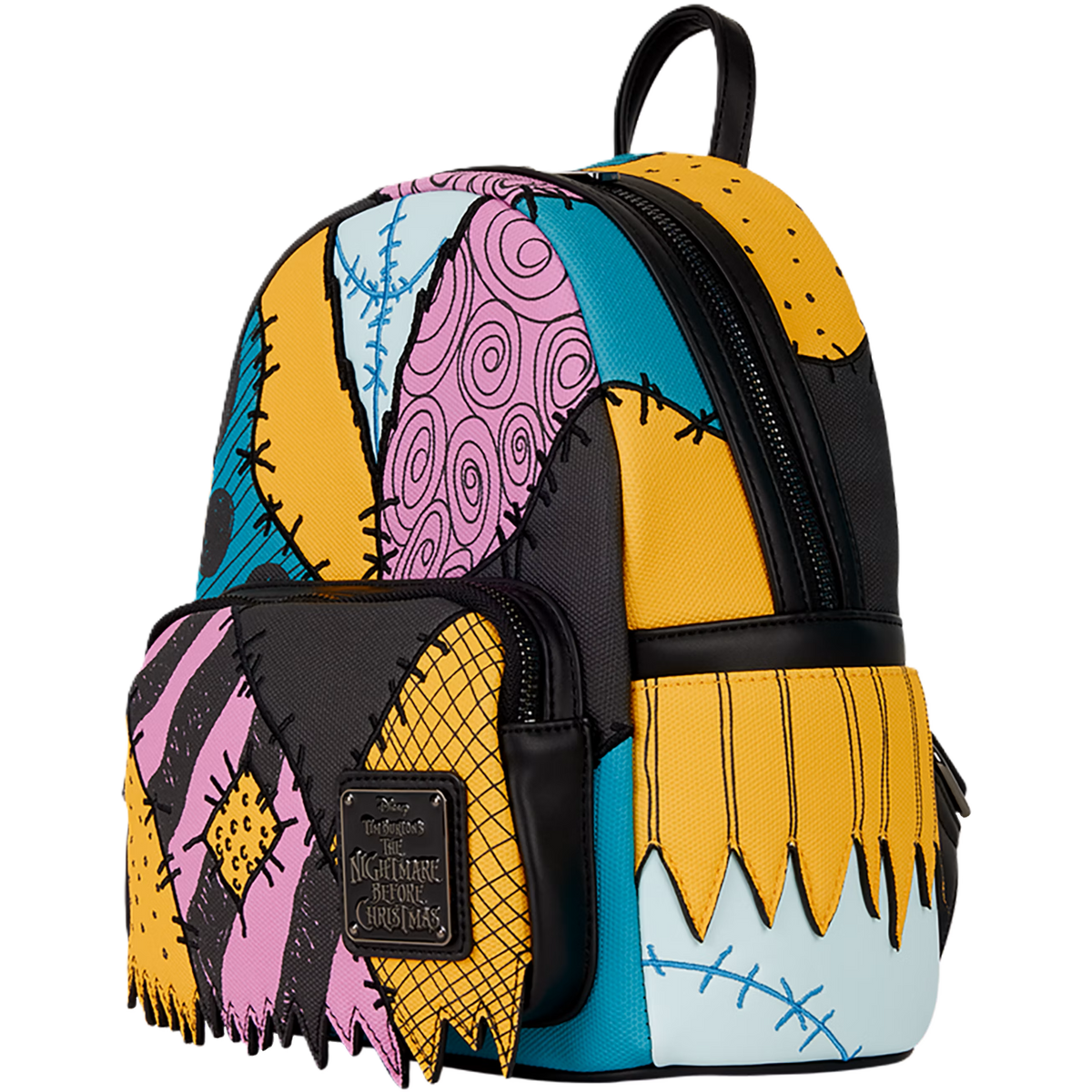 Sally stitches loungefly backpack on a white background