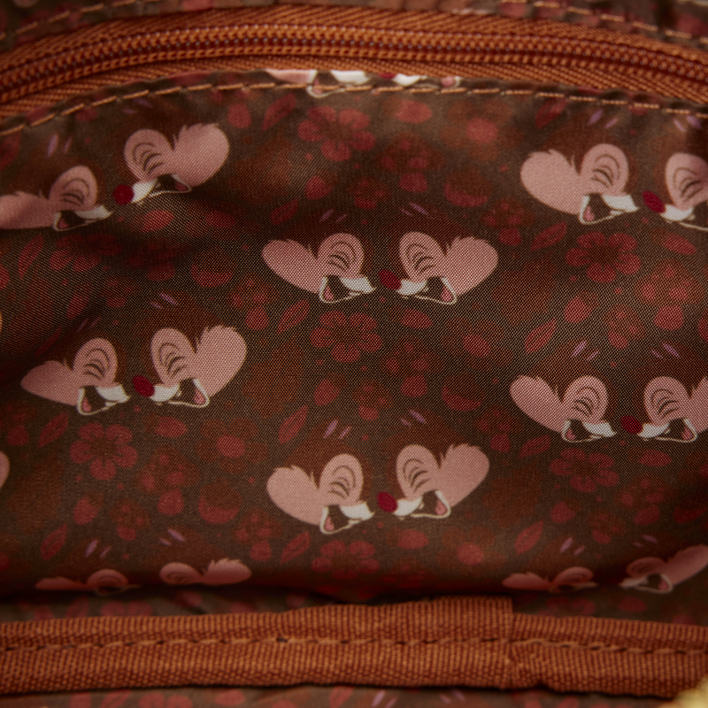 CHIP 'N' DALE SLING LOUNGEFLY CROSSBODY BAG WITH COIN BAG
