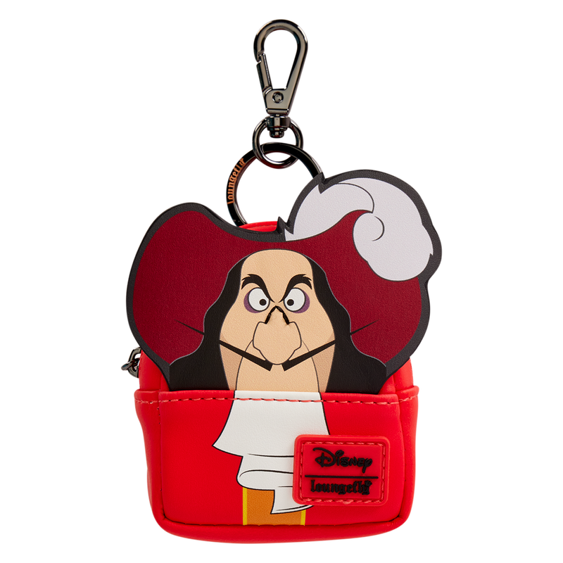Peter pan captain Hook shaped Loungefly bag charm from Loungefly