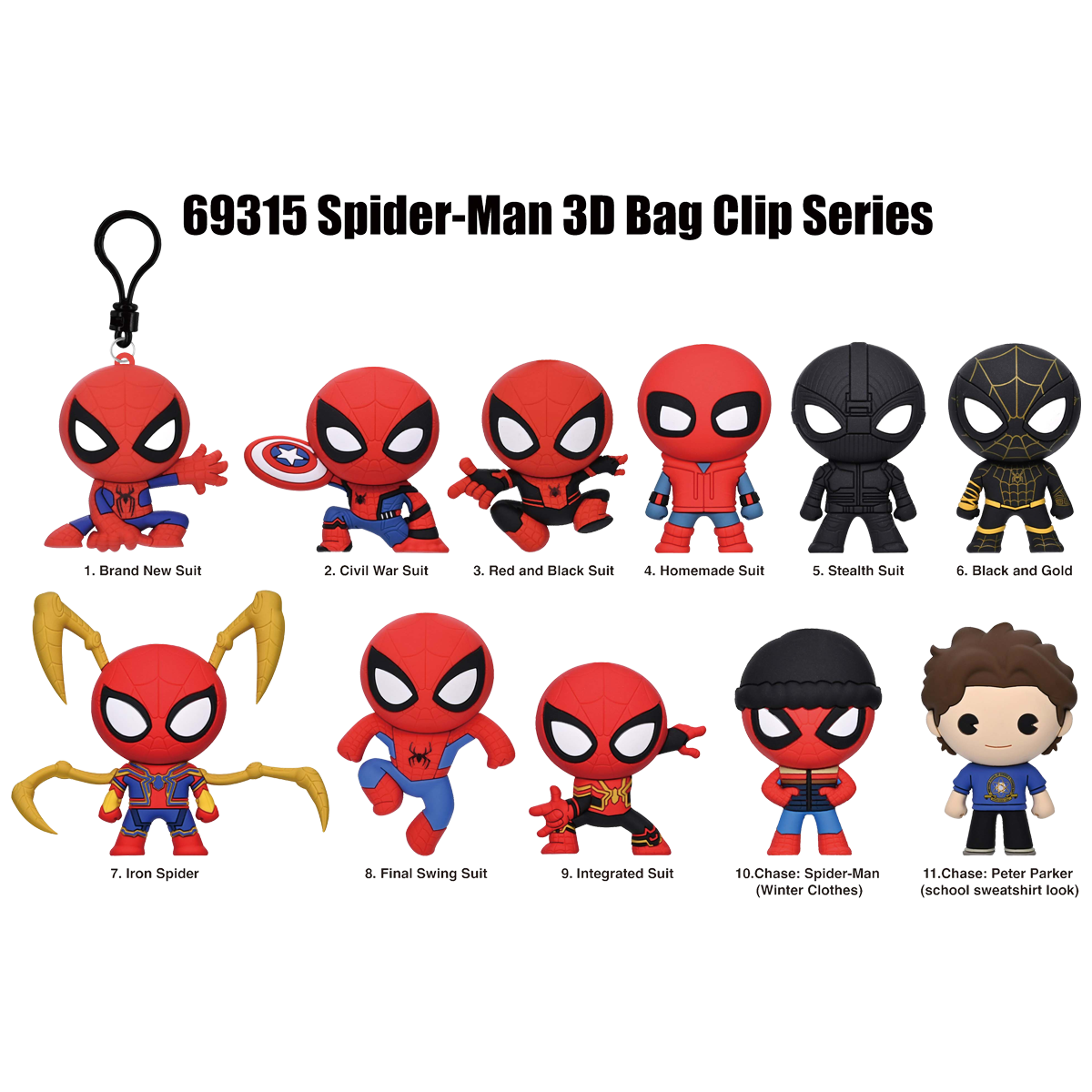 SPIDER-MAN BRAND NEW DAY 3D MYSTERY BAG CLIPS