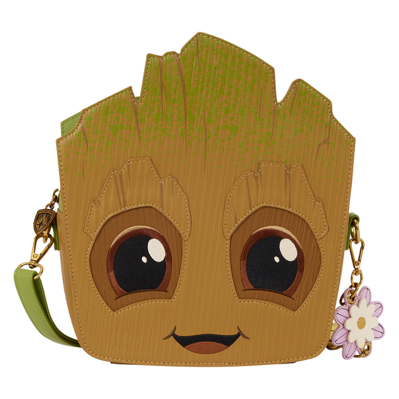 GUARDIANS OF THE GALAXY GROOT SPRING BLOOMS LOUNGEFLY CROSSBODY BAG
