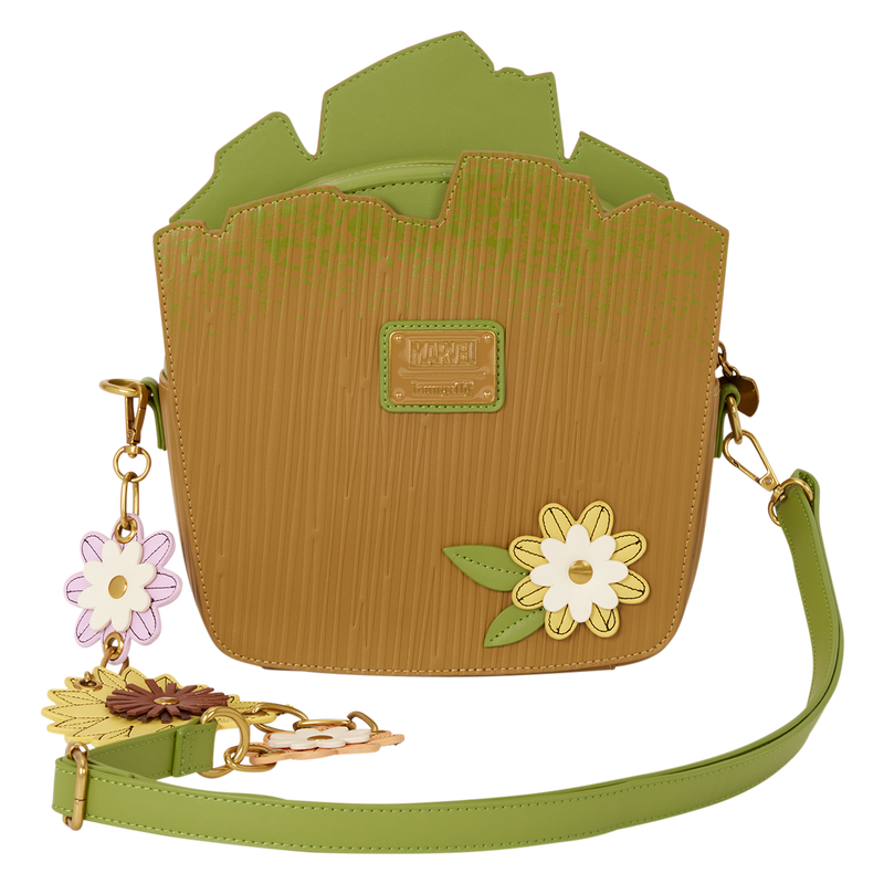 GUARDIANS OF THE GALAXY GROOT SPRING BLOOMS LOUNGEFLY CROSSBODY BAG