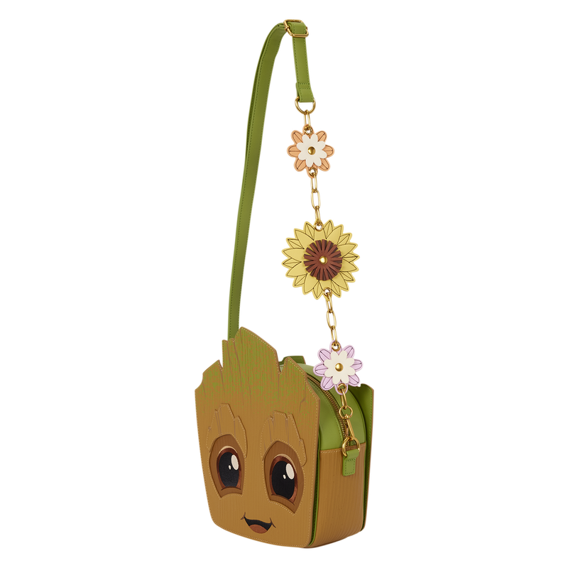 GUARDIANS OF THE GALAXY GROOT SPRING BLOOMS LOUNGEFLY CROSSBODY BAG