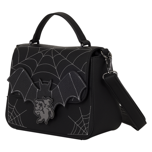 MICKEY & MINNIE SPIDERWEB & BATS LOUNGEFLY CROSSBODY BAG