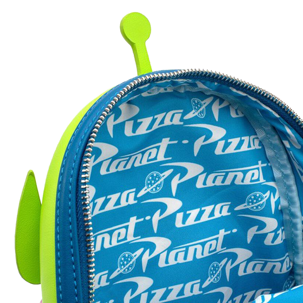 PIXAR TOY STORY PIZZA PLANET ALIEN LOUNGEFLY MINI BACKPACK