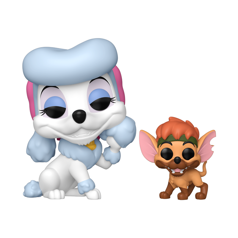 POP! & Buddy set featuring Georgette and Tito Funko pop figurines on a white background