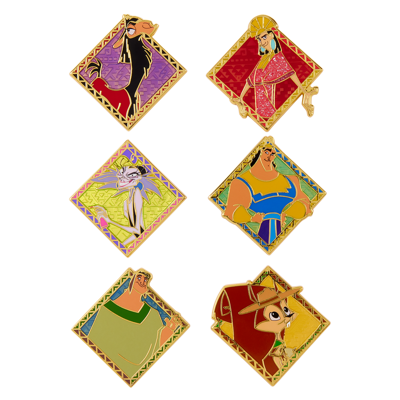 THE EMPEROR'S NEW GROOVE LOUNGEFLY MYSTERY PINS