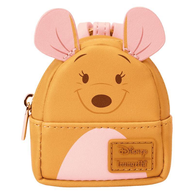 Small Winnie the Pooh Kanga Loungefly bag charm design on a white background
