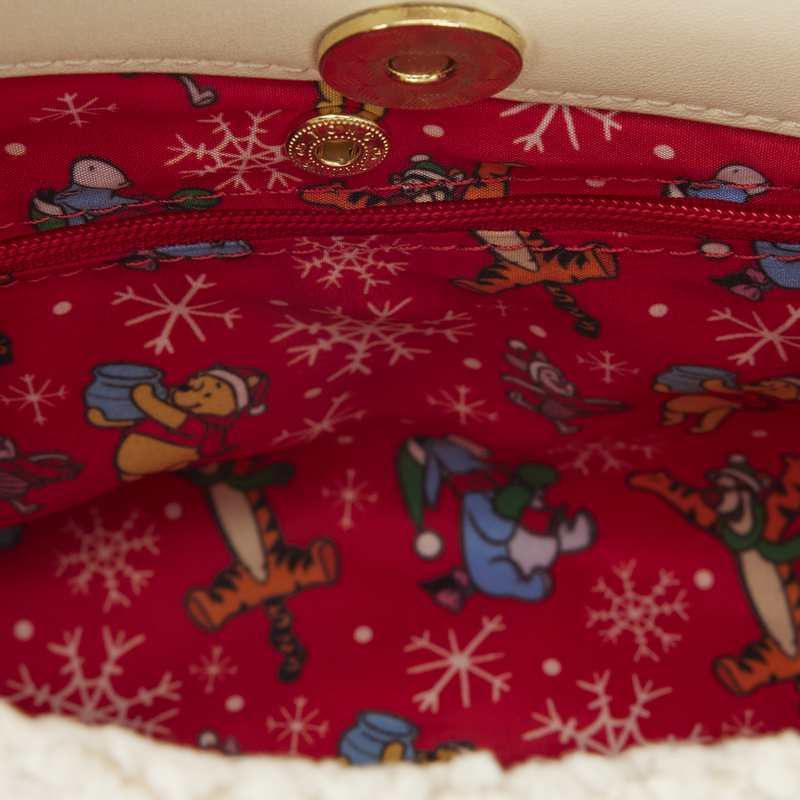 WINNIE THE POOH AND PIGLET HOLIDAY LOUNGEFLY CROSSBODY BAG