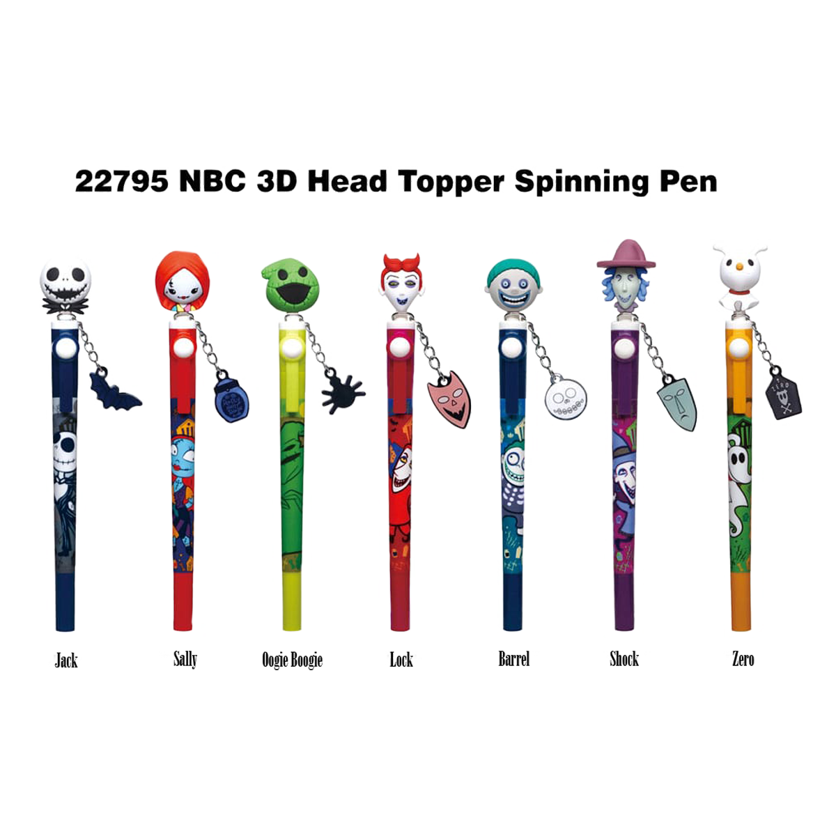 NIGHTMARE BEFORE CHRISTMAS TOPPER SPINNING PEN BLIND BOX