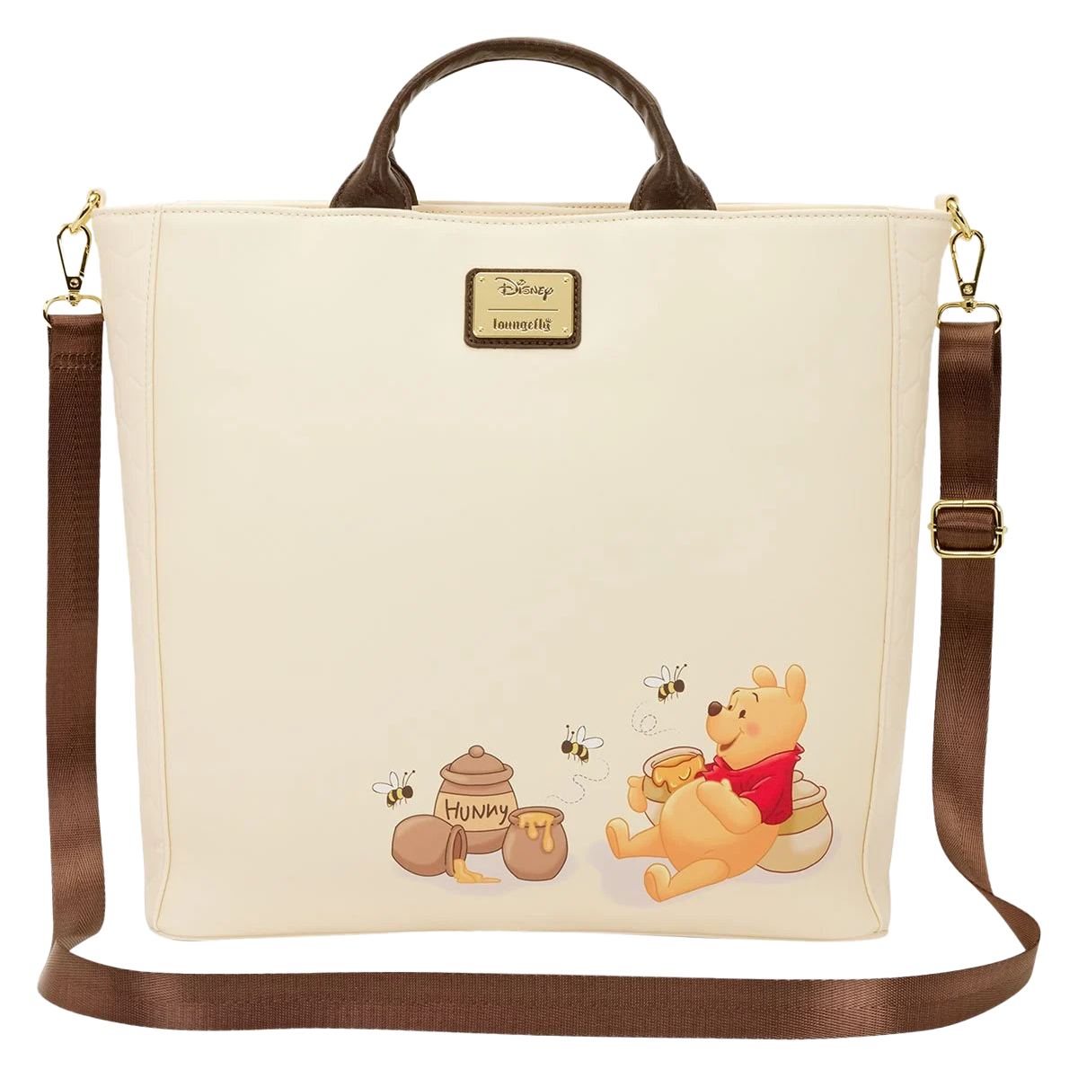Winnie the Pooh Hundred Acre Wood Loungefly Tote Bag with Winnie The pooh and honey pots