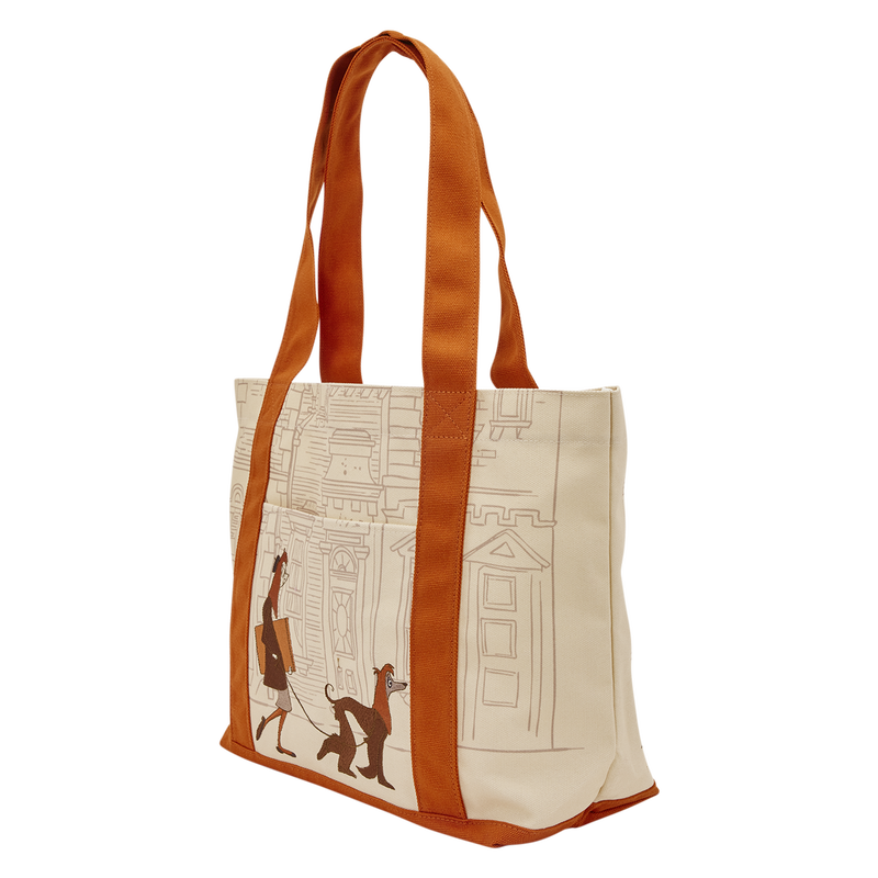 101 DALMATIANS LOUNGEFLY OVERSIZED CANVAS TOTE BAG