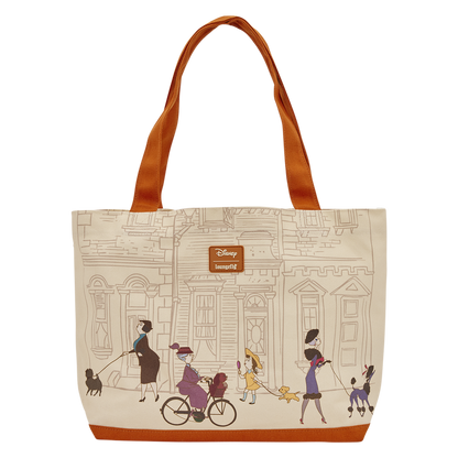 101 DALMATIANS LOUNGEFLY OVERSIZED CANVAS TOTE BAG