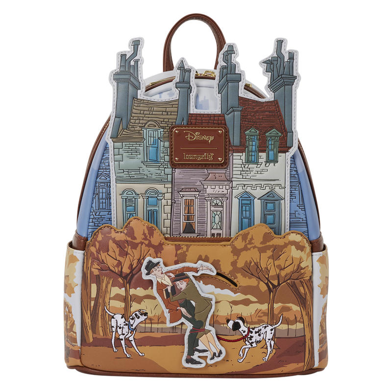 101 DALMATIANS ROGER & ANITA SCENE LOUNGEFLY MINI BACKPACK