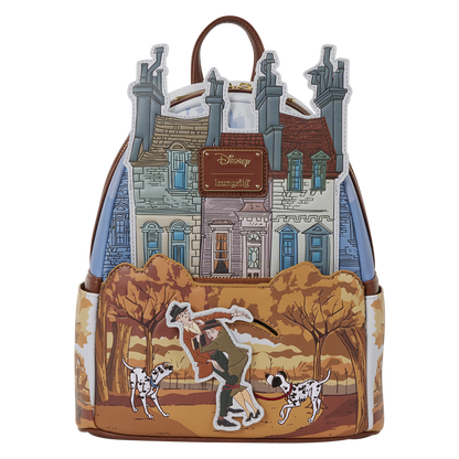 101 DALMATIANS ROGER & ANITA SCENE LOUNGEFLY MINI BACKPACK