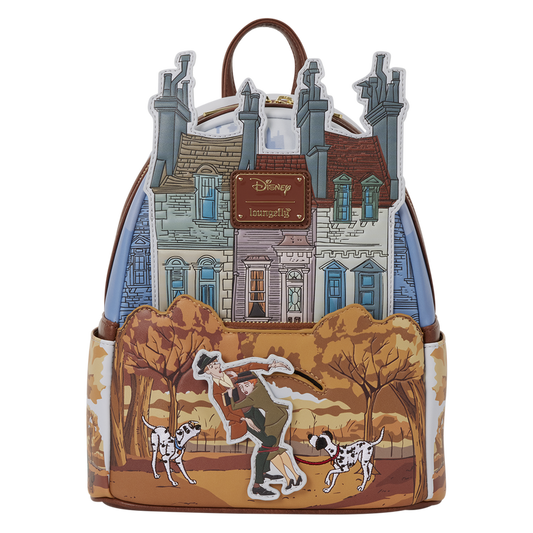101 DALMATIANS ROGER & ANITA SCENE LOUNGEFLY MINI BACKPACK