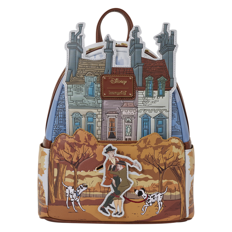 101 DALMATIANS ROGER & ANITA SCENE LOUNGEFLY MINI BACKPACK