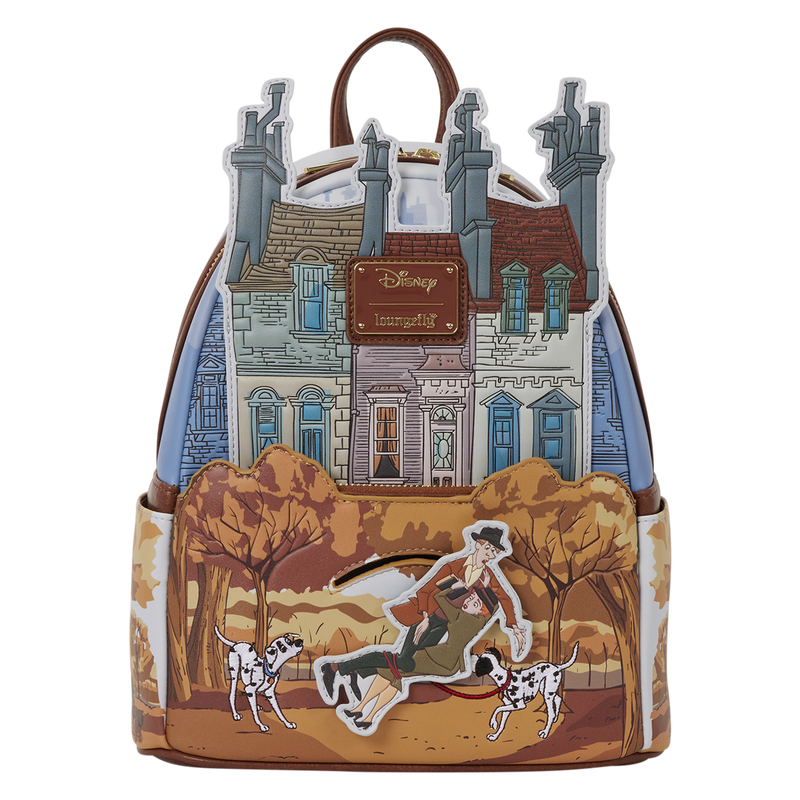 101 DALMATIANS ROGER & ANITA SCENE LOUNGEFLY MINI BACKPACK