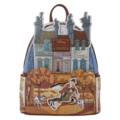 101 DALMATIANS ROGER & ANITA SCENE LOUNGEFLY MINI BACKPACK