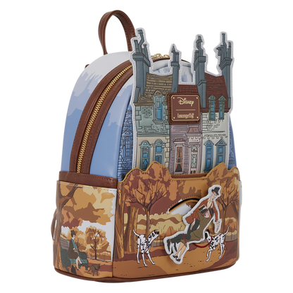 101 DALMATIANS ROGER & ANITA SCENE LOUNGEFLY MINI BACKPACK