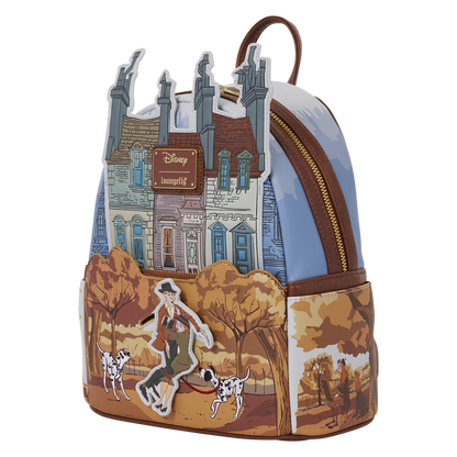 101 DALMATIANS ROGER & ANITA SCENE LOUNGEFLY MINI BACKPACK