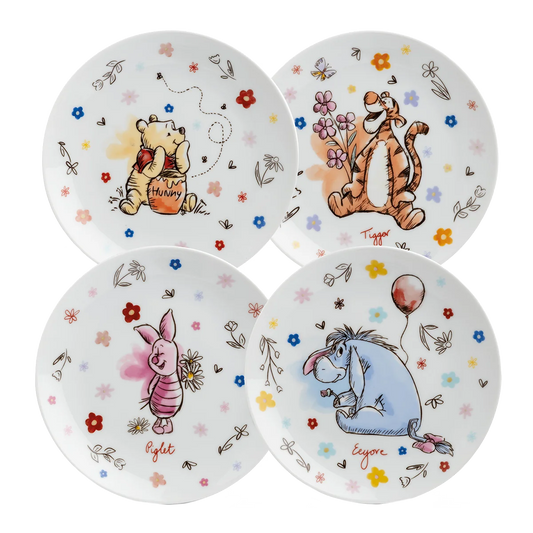 WINNIE THE POOH SET OF 4 DESSERT PLATES 19 CM
