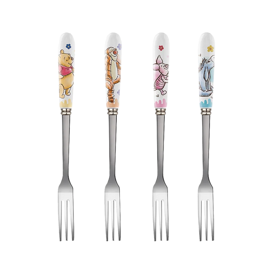WINNIE THE POOH SET OF 4 DESSERT FORKS