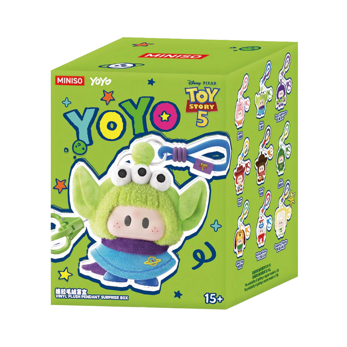 YOYO TOY STORY 5 WITH YOU SERIES MINISO PLUSH PENDANT BLIND BOX