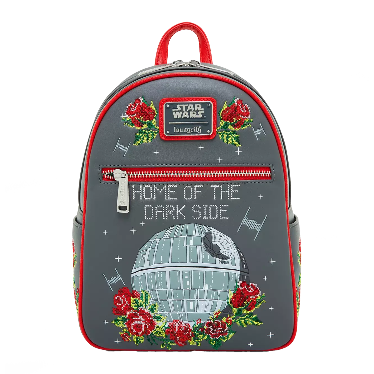 STAR WARS DEATH STAR CROSS STITCH LOUNGELFY MINI BACKPACK