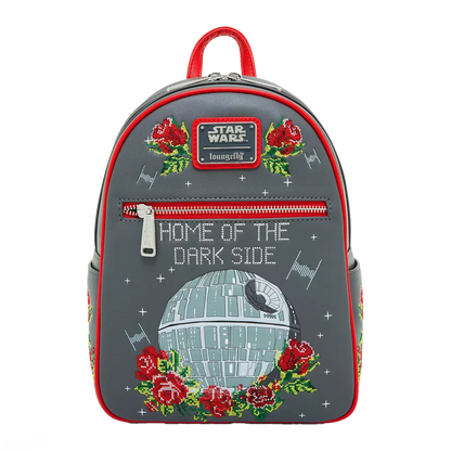 STAR WARS DEATH STAR CROSS STITCH LOUNGELFY MINI BACKPACK
