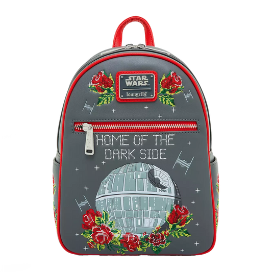 STAR WARS DEATH STAR CROSS STITCH LOUNGELFY MINI BACKPACK