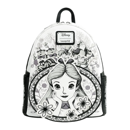 ALICE IN WONDERLAND SKETCH LOUNGEFLY MINI BACKPACK