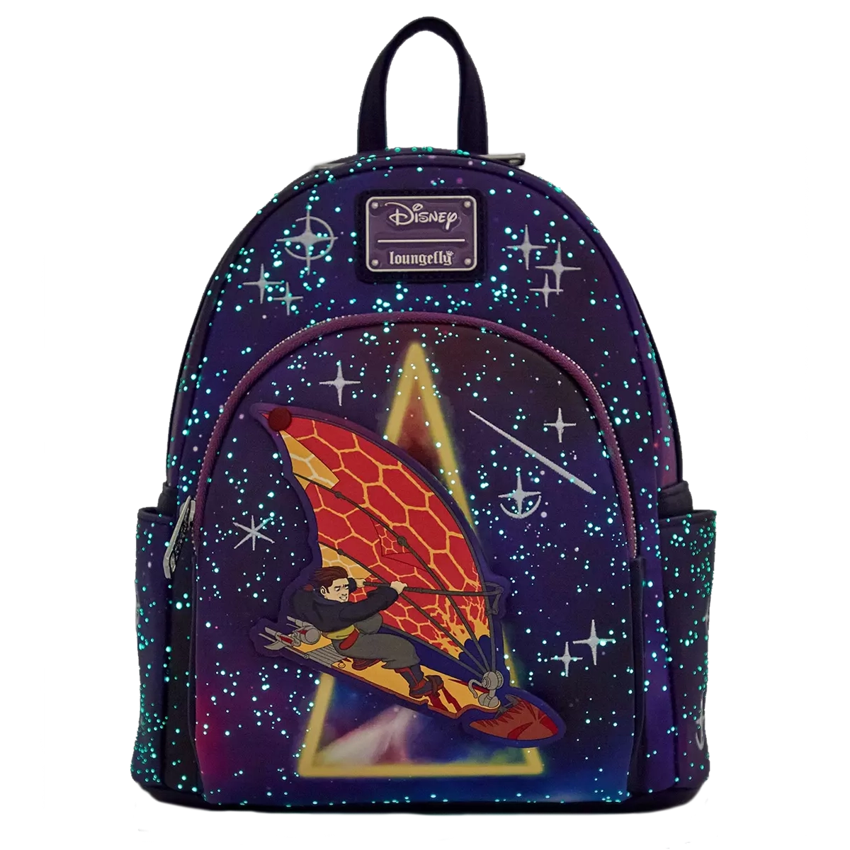 TREASURE PLANET SOLAR SURFER GLOW-IN-THE-DARK LOUNGELFY MINI BACKPACK