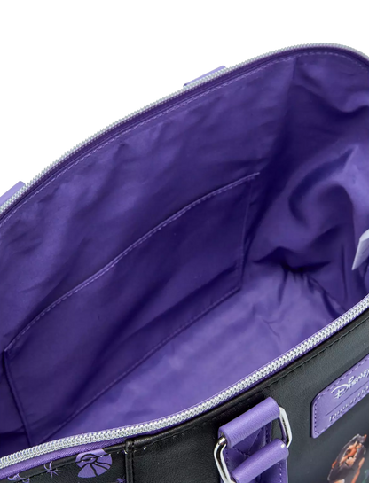 DISNEY VILLAINS FLORAL ICONS LOUNGEFLY SATCHEL BAG