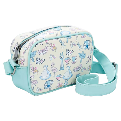 DISNEY ALICE IN WONDERLAND ICONS LOUNGEFLY CROSSBODY BAG