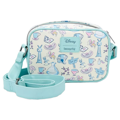 DISNEY ALICE IN WONDERLAND ICONS LOUNGEFLY CROSSBODY BAG