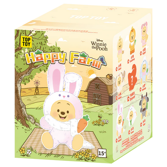 DISNEY WINNIE THE POOH HAPPY FARM SERIES PLUSH FIGURE KEYCHAIN BLIND BOX