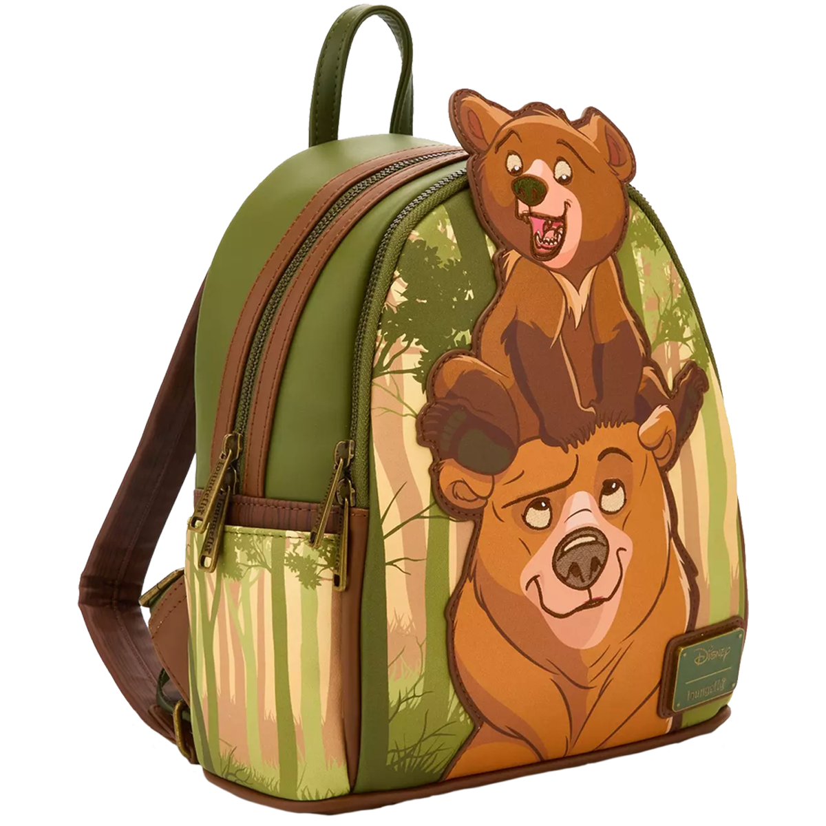 Brother Bear Koda & Kenai Loungefly Mini Backpack design on a white background