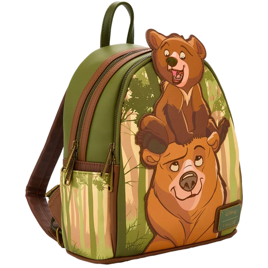 Brother Bear Koda & Kenai Loungefly Mini Backpack design on a white background
