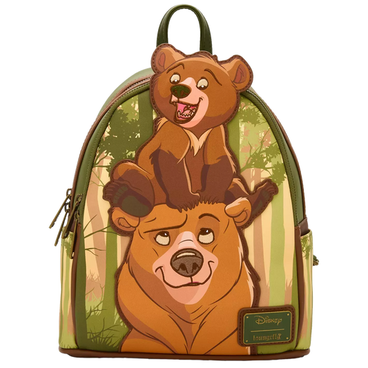 Brother Bear Koda & Kenai Loungefly Mini Backpack design on a white background