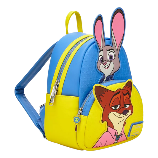 ZOOTOPIA NICK & JUDY STACKED LOUNGEFLY MINI BACKPACK