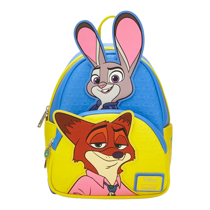 ZOOTOPIA NICK & JUDY STACKED LOUNGEFLY MINI BACKPACK