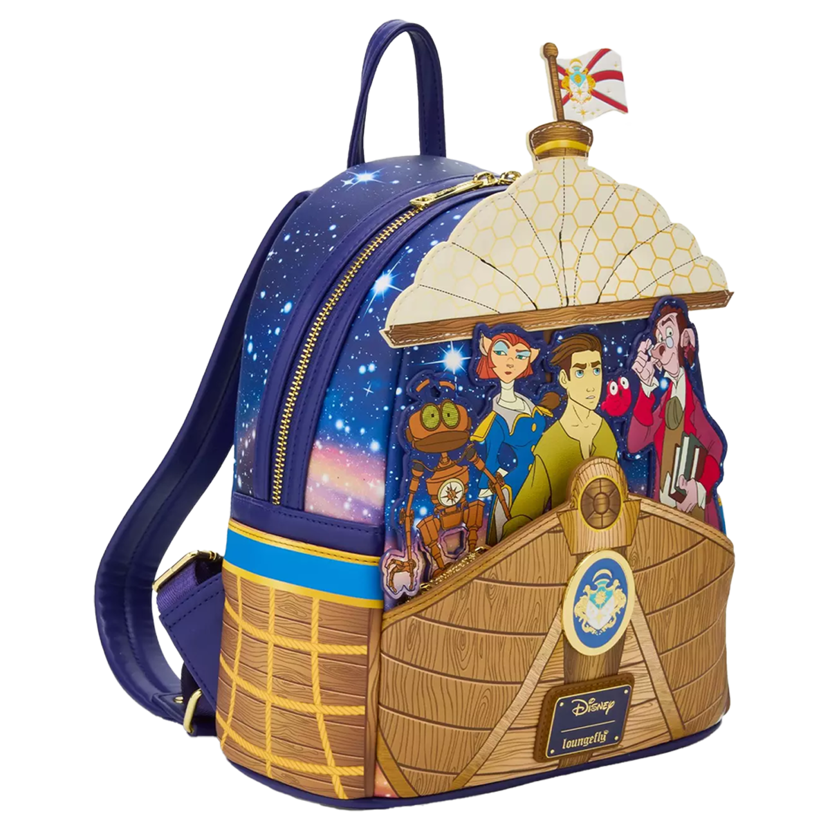 TREASURE PLANET RLS LEGACY LOUNGEFLY MINI BACKPACK
