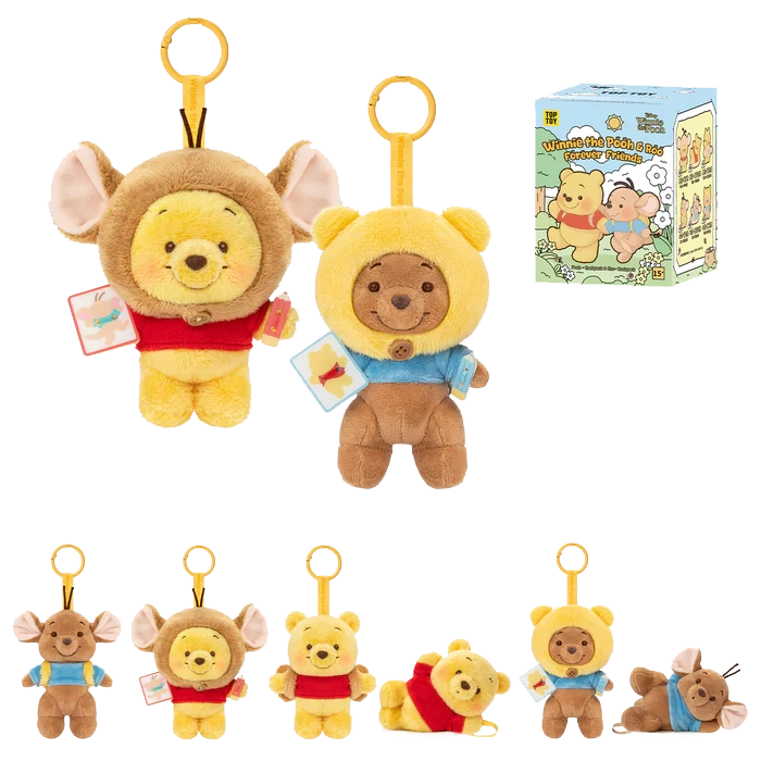 DISNEY WINNIE THE POOH & ROO FOREVER FRIENDS PLUSH KEYCHAIN BLIND BOX