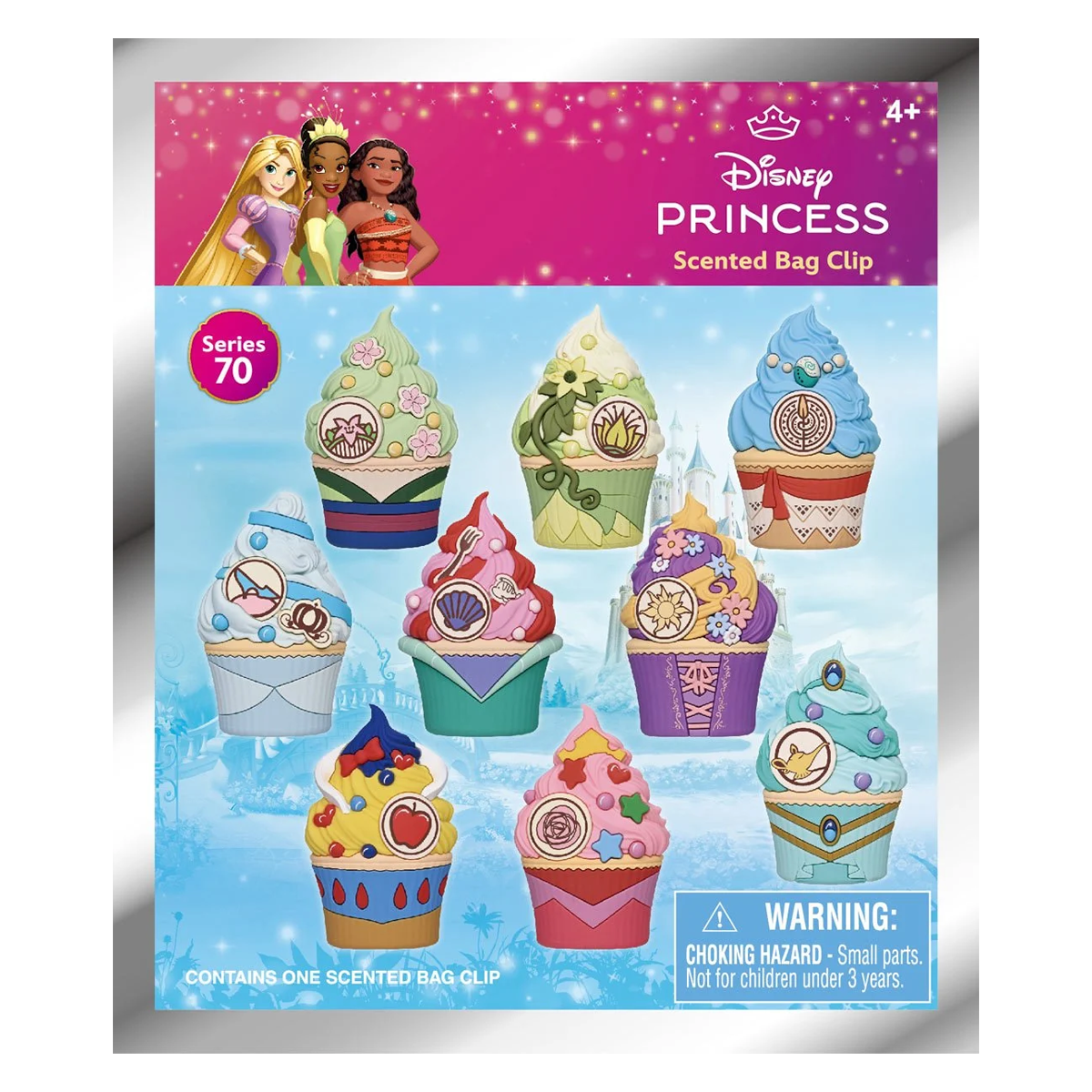 DISNEY PRINCESS CUPCAKES SCENTED BAG CHARMS