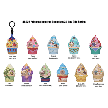 DISNEY PRINCESS CUPCAKES SCENTED BAG CHARMS