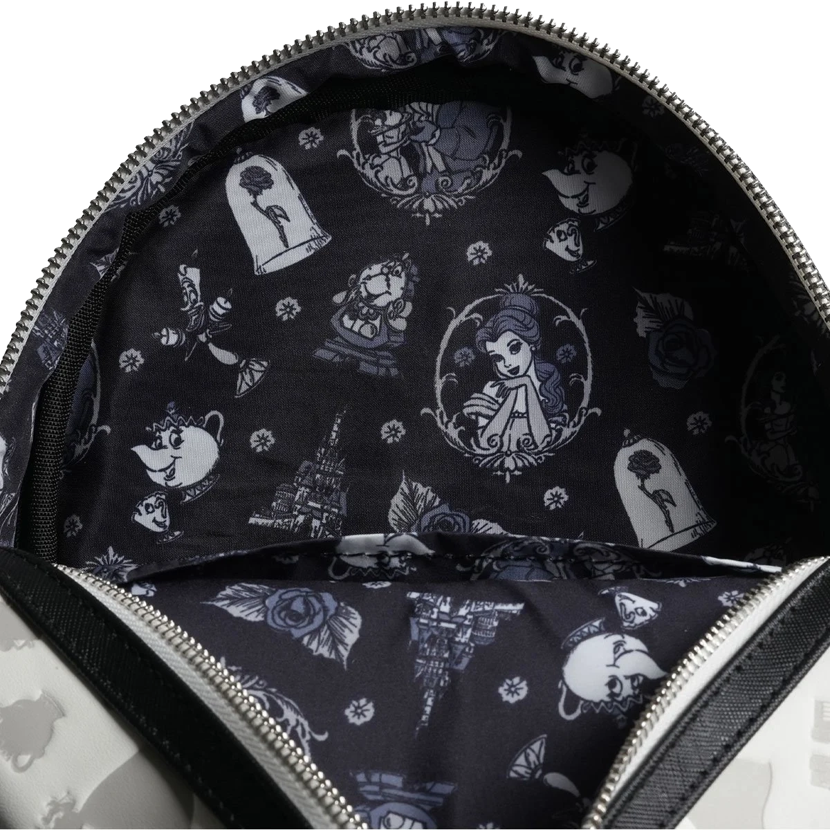 BEAUTY AND THE BEAST BELLE SKETCH LOUNGEFLY MINI BACKPACK