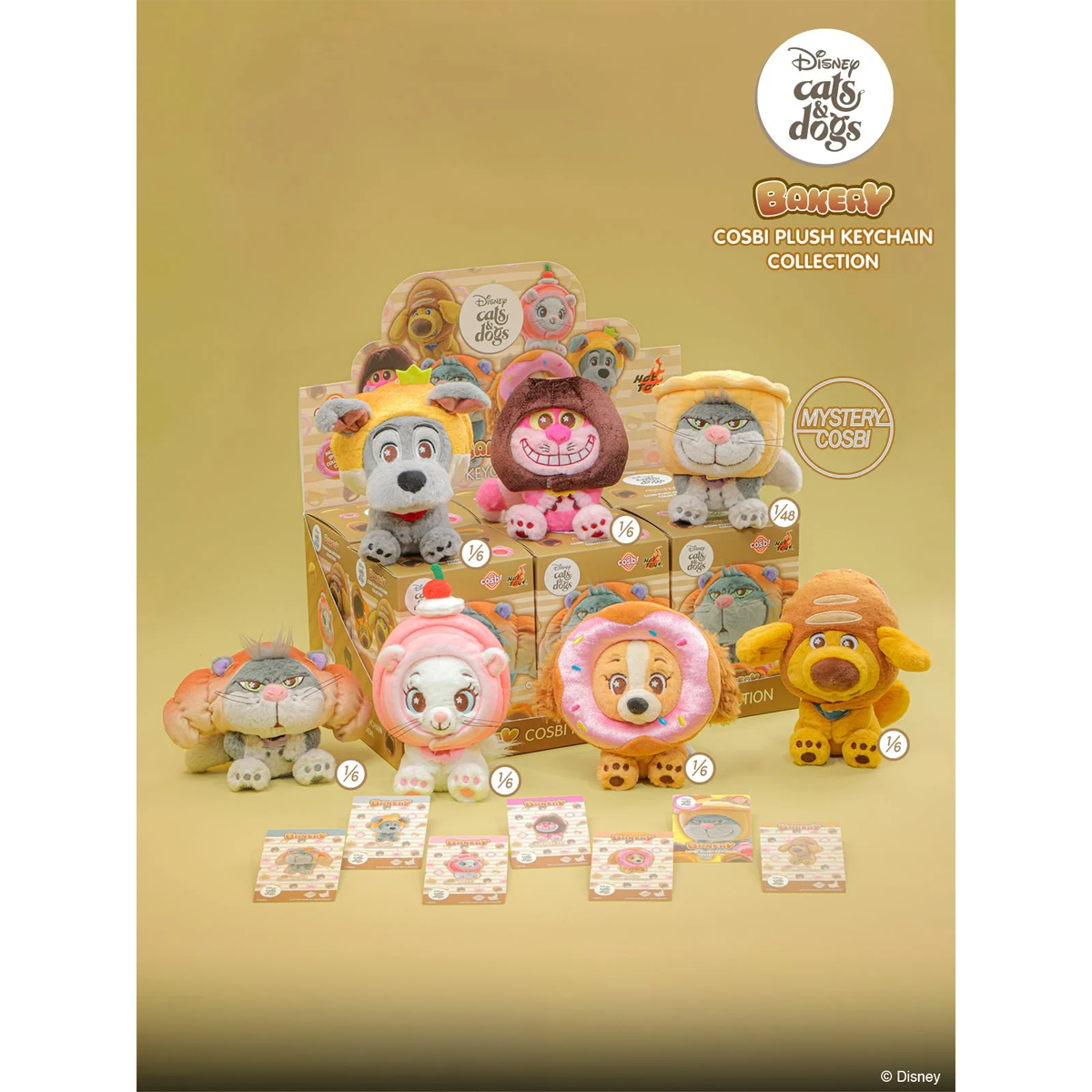 DISNEY CATS & DOGS BAKERY PLUSH BLIND BOX